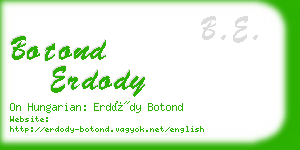 botond erdody business card